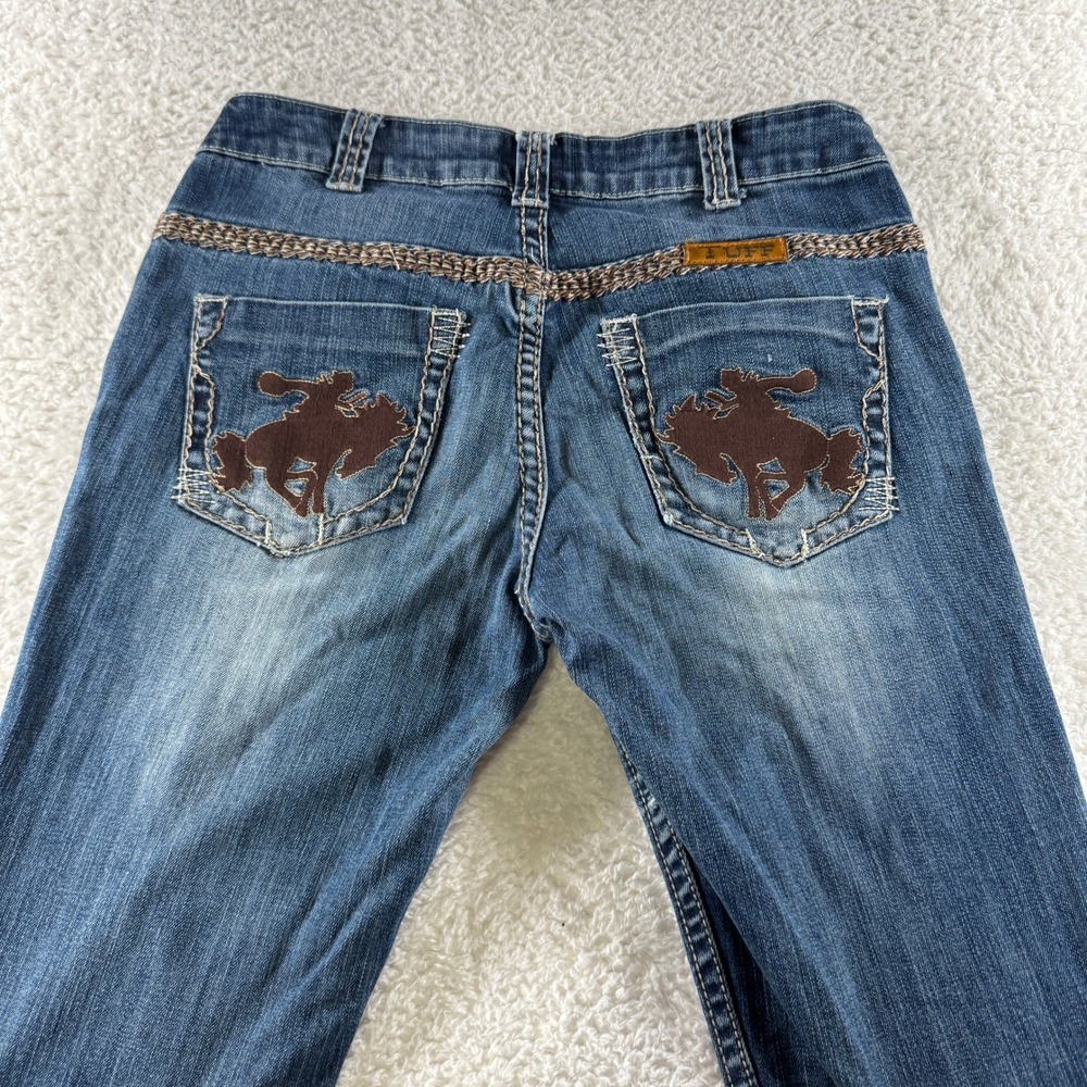 Cowgirl Tuff Wild & Wooly Size 28x35 Womens Jeans Horse Western Rodeo Bootcut - Picture 2 of 11
